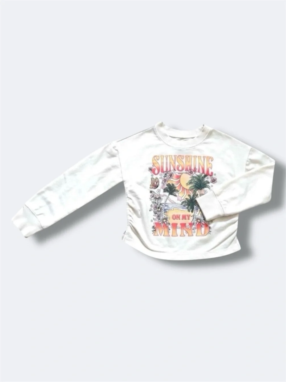 OshKosh B’gosh Girls Sweatshirt Size 5 White Sunshine On My Mind